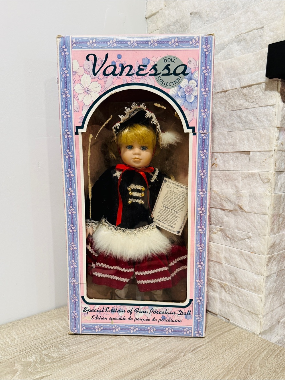Vintage Vanessa Doll Collection Special Edition Fine Porcelain Doll Blonde Hair